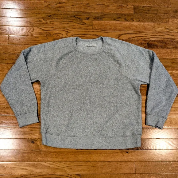 Outerknown Hightide Terry Sweatshirt Gray Women's Large L - Picture 1 of 11